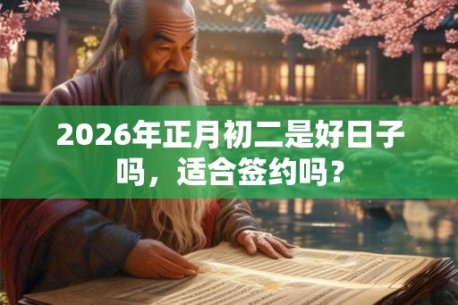 2026年正月初二是好日子吗，适合签约吗？