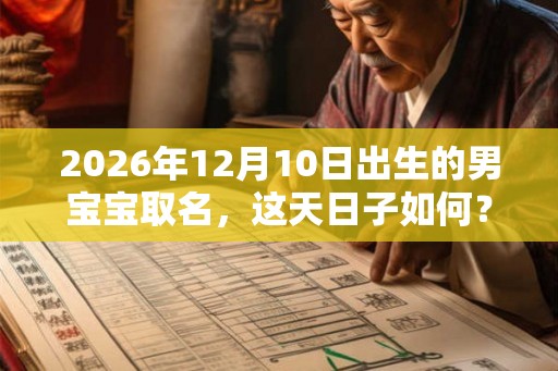 2026年12月10日出生的男宝宝取名，这天日子如何？