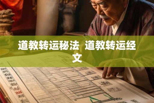 道教转运秘法  道教转运经文