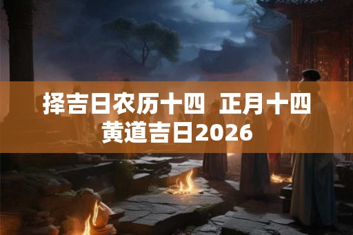 择吉日农历十四  正月十四黄道吉日2026