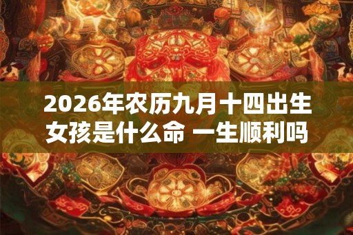 2026年农历九月十四出生女孩是什么命 一生顺利吗