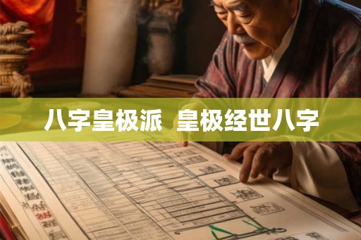 八字皇极派  皇极经世八字