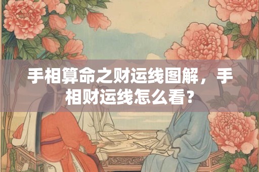 手相算命之财运线图解，手相财运线怎么看？