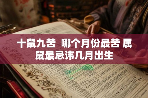 十鼠九苦  哪个月份最苦 属鼠最忌讳几月出生