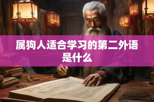 属狗人适合学习的第二外语是什么