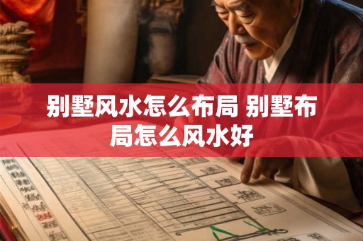别墅风水怎么布局 别墅布局怎么风水好