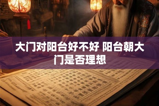 大门对阳台好不好 阳台朝大门是否理想