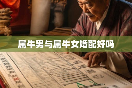属牛男与属牛女婚配好吗