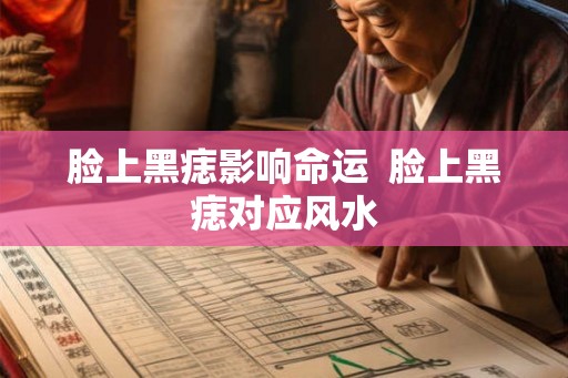 脸上黑痣影响命运  脸上黑痣对应风水