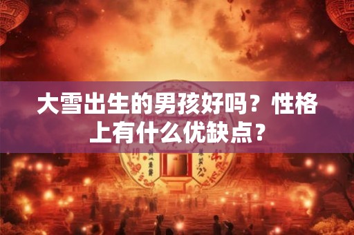 大雪出生的男孩好吗？性格上有什么优缺点？