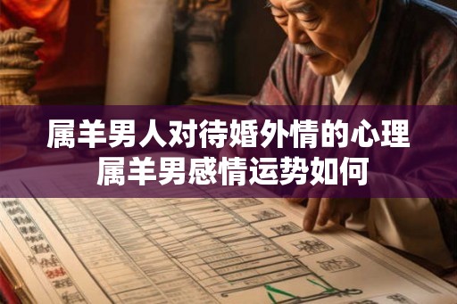 属羊男人对待婚外情的心理 属羊男感情运势如何