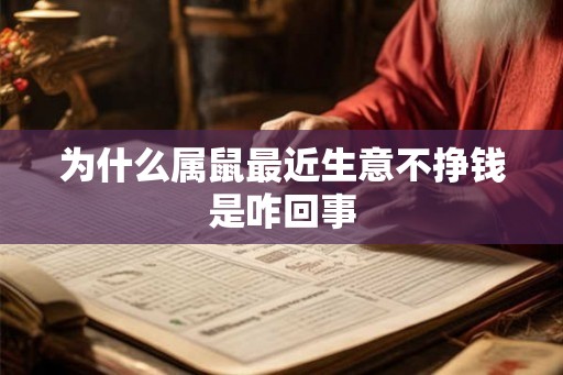 为什么属鼠最近生意不挣钱是咋回事 为什么属鼠最近生意不挣钱是咋回事