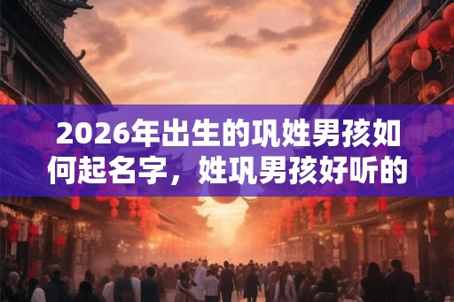 2026年出生的巩姓男孩如何起名字，姓巩男孩好听的名字