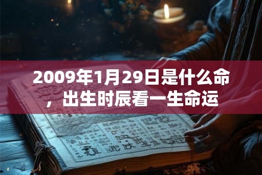 2009年1月29日是什么命，出生时辰看一生命运