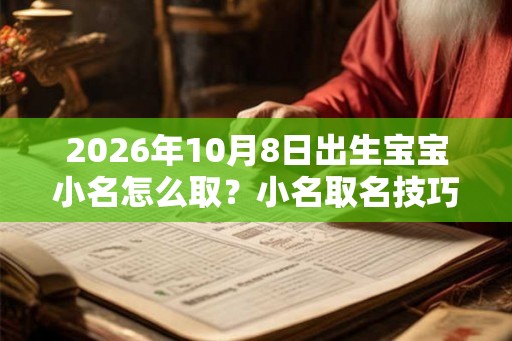 2026年10月8日出生宝宝小名怎么取？小名取名技巧推荐！