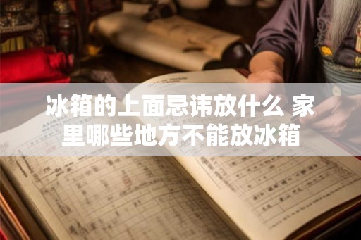 冰箱的上面忌讳放什么 家里哪些地方不能放冰箱