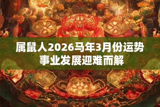 属鼠人2026马年3月份运势 事业发展迎难而解 属鼠人2026马年3月份运势 事业发展迎难而解