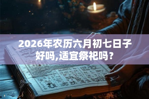 2026年农历六月初七日子好吗,适宜祭祀吗？