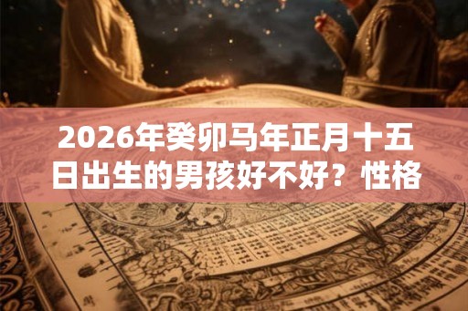 2026年癸卯马年正月十五日出生的男孩好不好？性格怎么样？