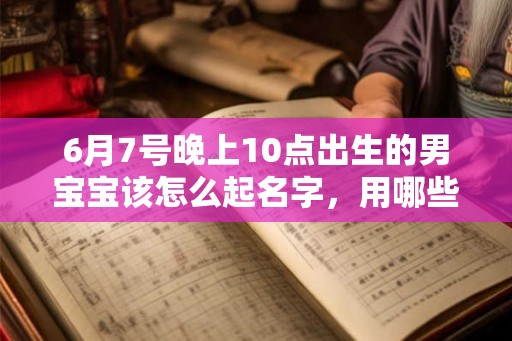 6月7号晚上10点出生的男宝宝该怎么起名字，用哪些字好
