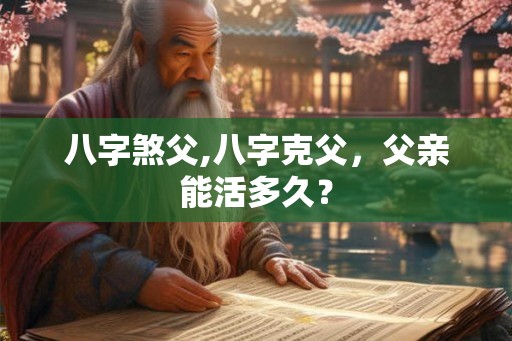 八字煞父,八字克父，父亲能活多久？
