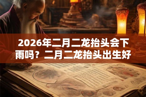2026年二月二龙抬头会下雨吗？二月二龙抬头出生好不好？