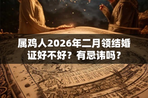 属鸡人2026年二月领结婚证好不好?有忌讳吗? 属鸡人2026年二月领结婚证好不好?有忌讳吗?