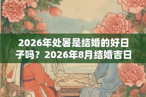 2026年处暑是结婚的好日子吗?2026年8月结婚吉日一览表! 2026年处暑是结婚的好日子吗?2026年8月结婚吉日一览表!