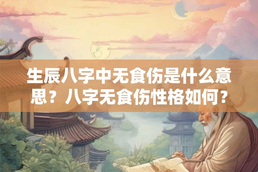 生辰八字中无食伤是什么意思？八字无食伤性格如何？