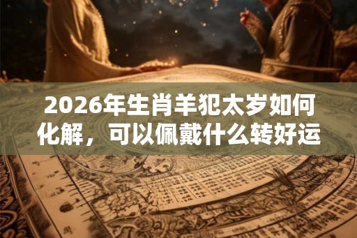 2026年生肖羊犯太岁如何化解，可以佩戴什么转好运？