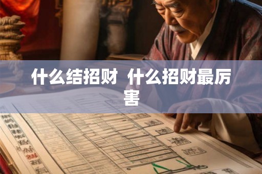 什么结招财  什么招财最厉害