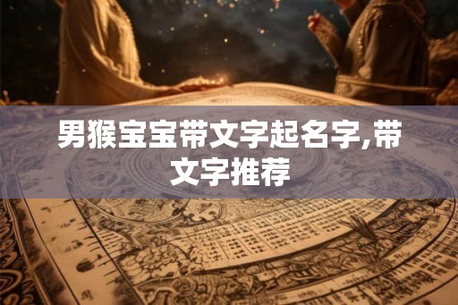 男猴宝宝带文字起名字,带文字推荐