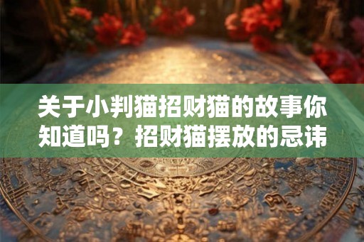 关于小判猫招财猫的故事你知道吗？招财猫摆放的忌讳你知道吗？