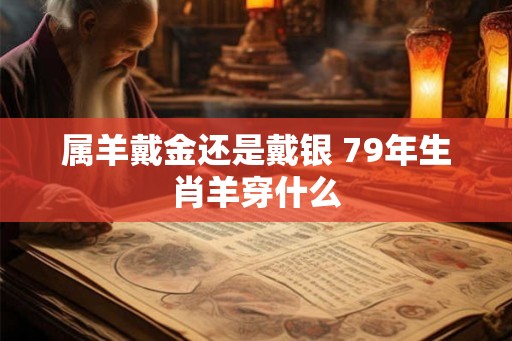 属羊戴金还是戴银 79年生肖羊穿什么