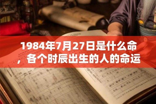 1984年7月27日是什么命，各个时辰出生的人的命运