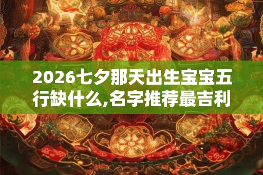 2026七夕那天出生宝宝五行缺什么,名字推荐最吉利
