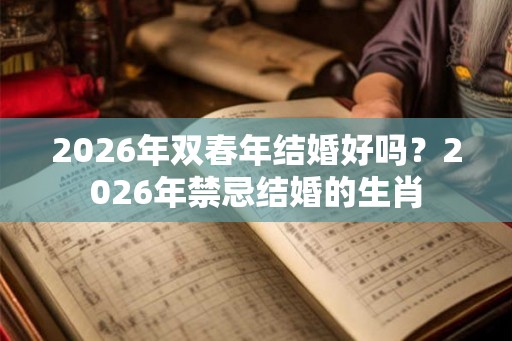 2026年双春年结婚好吗？2026年禁忌结婚的生肖