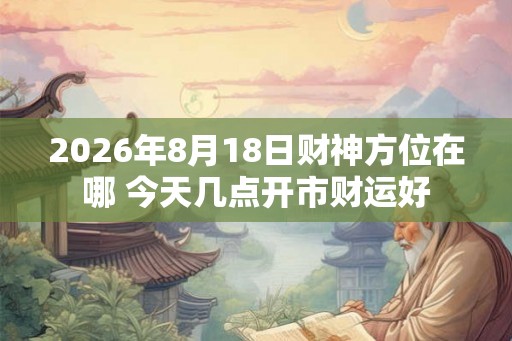 2026年8月18日财神方位在哪 今天几点开市财运好