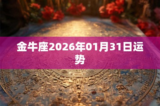 金牛座2026年01月31日运势