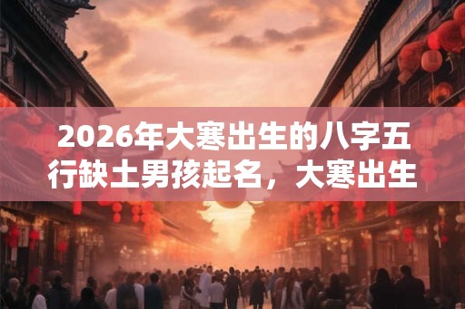 2026年大寒出生的八字五行缺土男孩起名,大寒出生是什么命 2026年大寒出生的八字五行缺土男孩起名,大寒出生是什么命