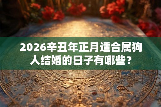 2026辛丑年正月适合属狗人结婚的日子有哪些？