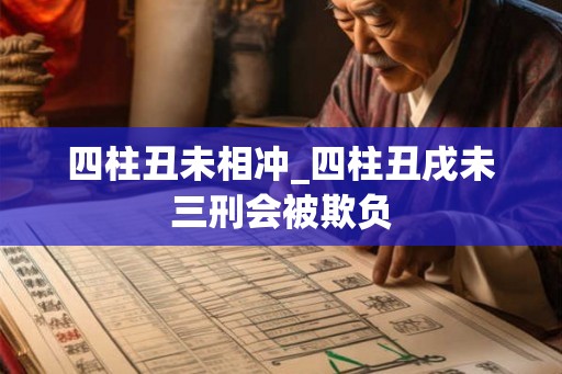 四柱丑未相冲_四柱丑戌未三刑会被欺负 四柱丑未相冲_四柱丑戌未三刑会被欺负