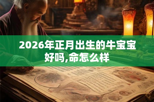 2026年正月出生的牛宝宝好吗,命怎么样 2026年正月出生的牛宝宝好吗,命怎么样