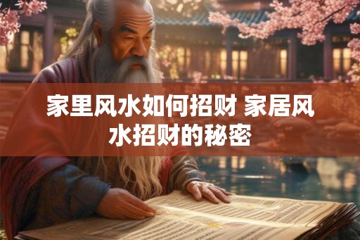 家里风水如何招财 家居风水招财的秘密