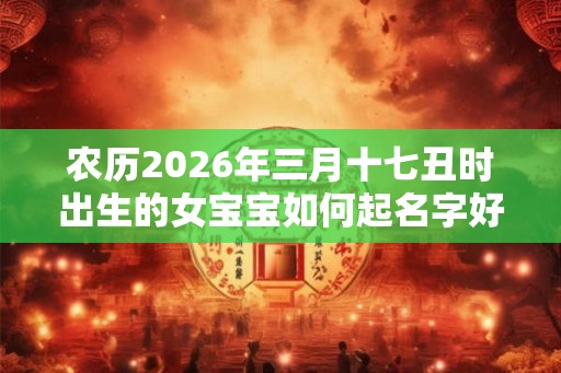 农历2026年三月十七丑时出生的女宝宝如何起名字好听,五行属什么 农历2026年三月十七丑时出生的女宝宝如何起名字好听,五行属什么