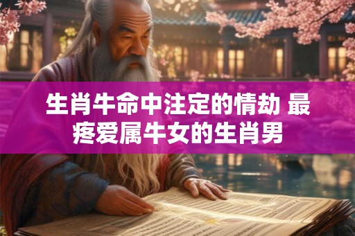 生肖牛命中注定的情劫 最疼爱属牛女的生肖男