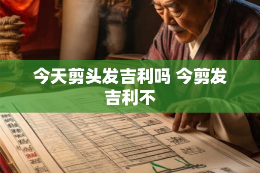 今天剪头发吉利吗 今剪发吉利不
