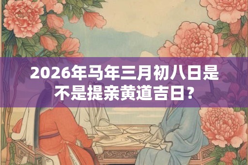 2026年马年三月初八日是不是提亲黄道吉日? 2026年马年三月初八日是不是提亲黄道吉日?