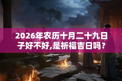 2026年农历十月二十九日子好不好,是祈福吉日吗? 2026年农历十月二十九日子好不好,是祈福吉日吗?