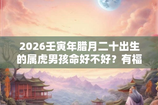2026壬寅年腊月二十出生的属虎男孩命好不好？有福气吗
